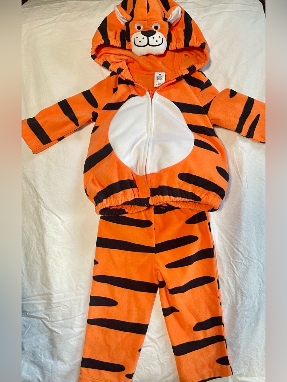 Carter's Infant Tiger Costume Set 2-Piece Fleece Zip Hoodie & Pants